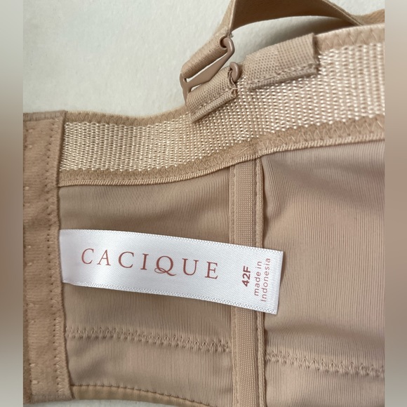 Cacique Nude Multi-Way Boost Strapless Convertible Beige Nude Bra Size 42F - Picture 11 of 15
